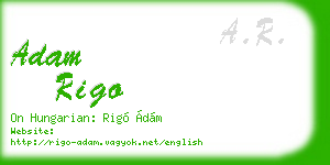 adam rigo business card